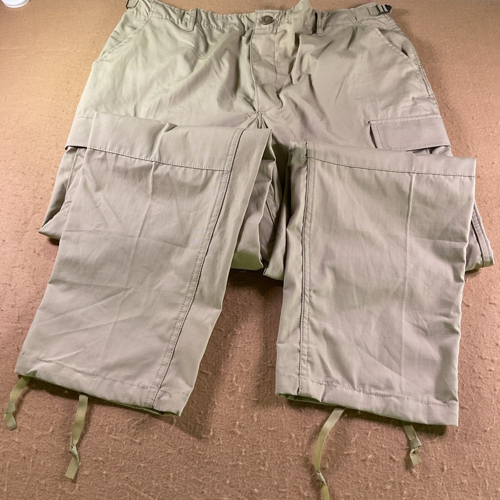 Propper Mens BDU Cargo Pants Khaki Tan 100% Cotton Ripstop Tactical Trousers L/R